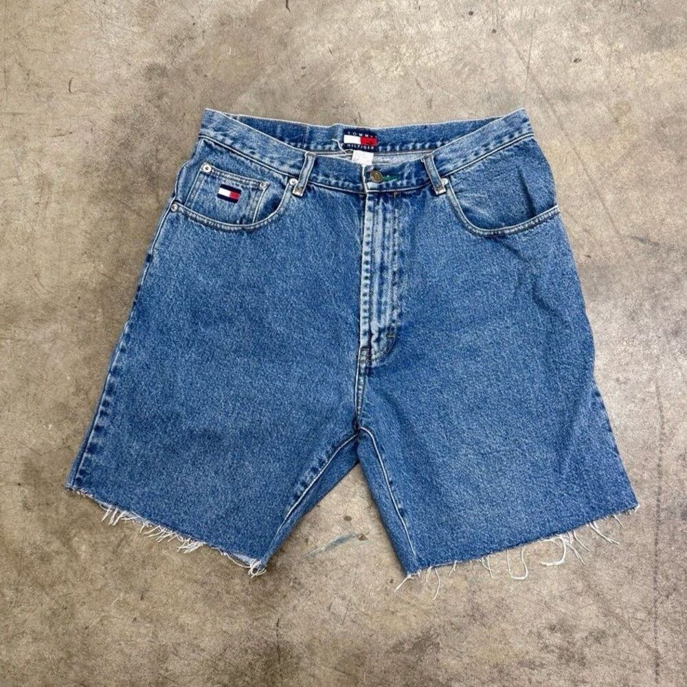 Vintage Tommy Hilfiger y2k retro Bermuda Jean shorts